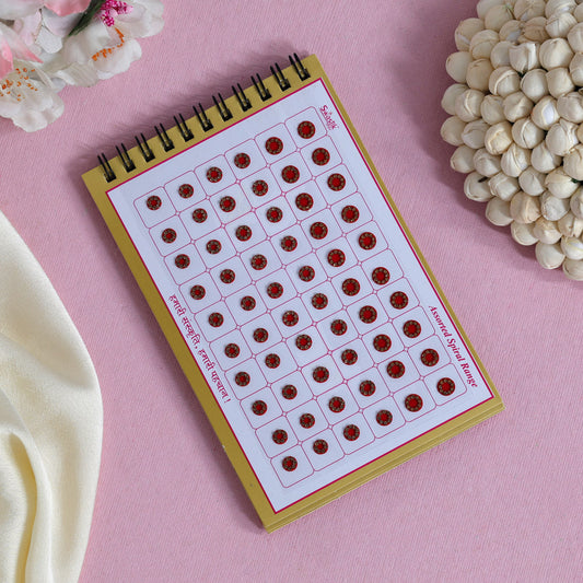 Assorted Color Bindi Book For Women & Girls- Total Pieces- 300 (BND228CMB)