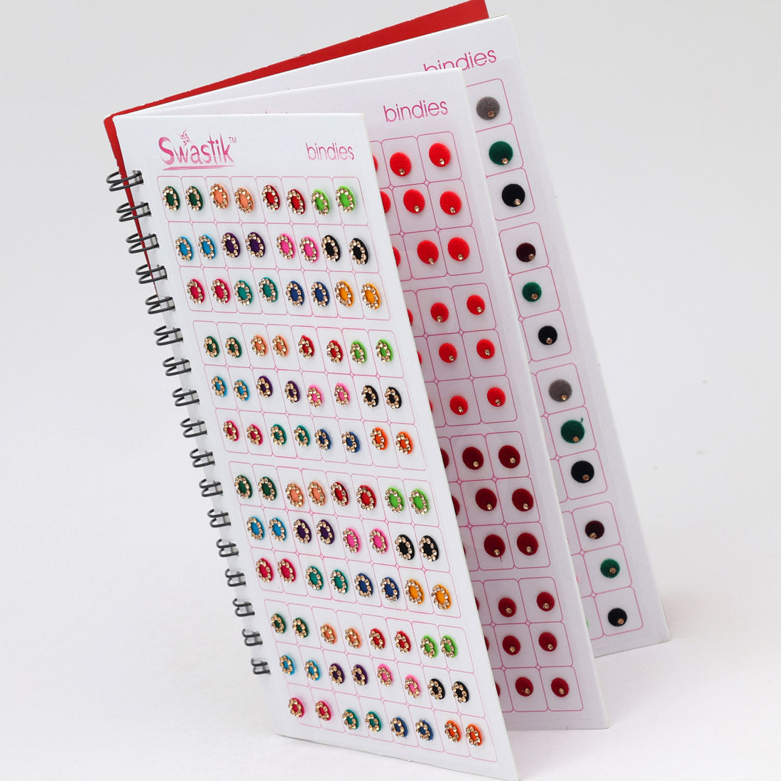 Assorted Color Velvet Bindi Book For Women & Girls- Total Pieces- 576 (BND229CMB)