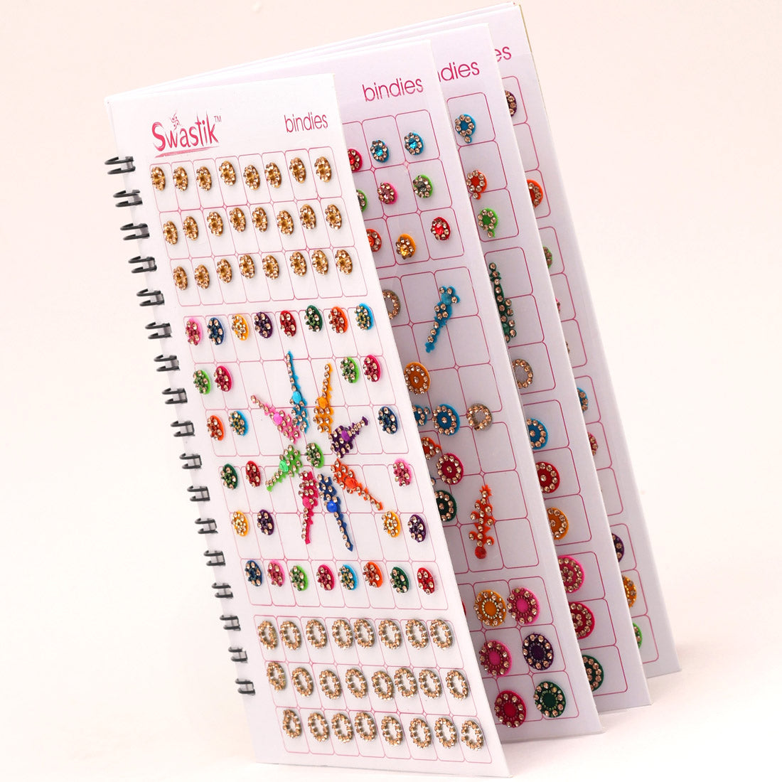 Assorted Color Velvet Bindi Book For Women & Girls- Total Pieces- 940 (BND230CMB)