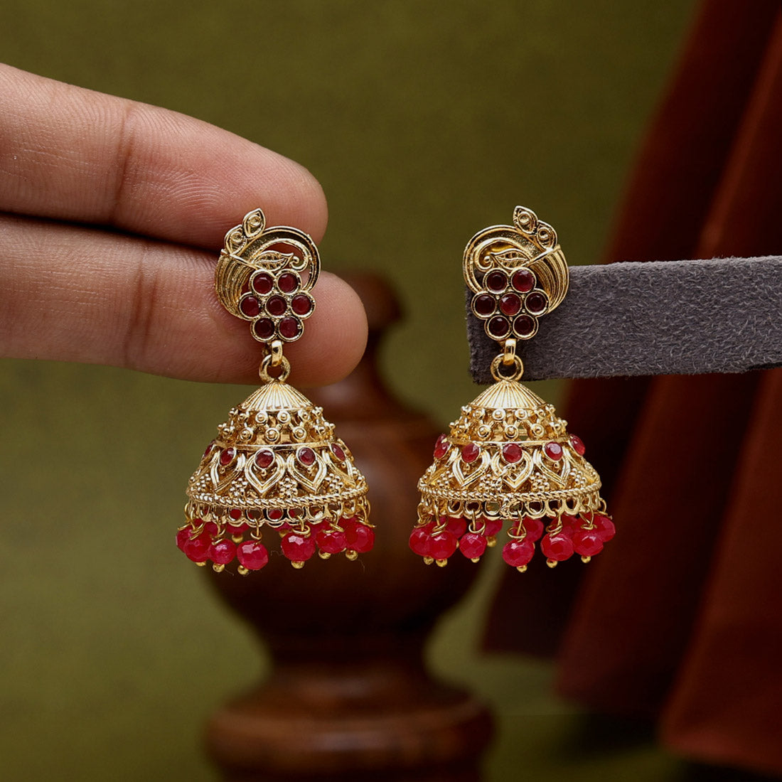 Rani Color Premium Copper Earrings (CPE110RNI)