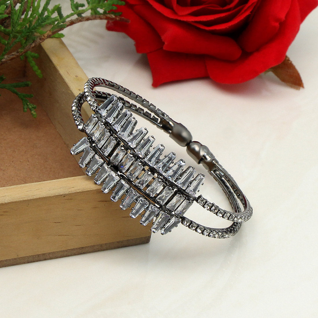 Black Color Kids Bracelet (CRTB202BLK)