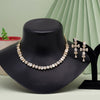 Preyans Luxury White Color American Diamond Necklace Set (CZN737WHT-PR)