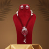 Maroon Color American Diamond Necklace Set (CZN897MRN)