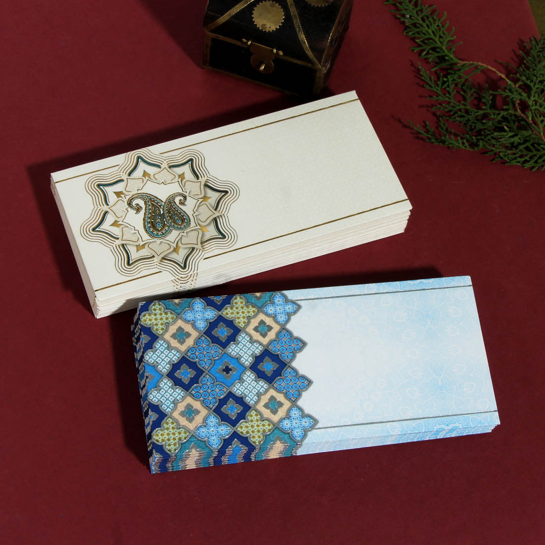 Assorted Color And Design Gift Envelopes For Weddings, Birthdays, Anniversary Envelopes (Pack Of 20 Pieces) (ENV168CMB)