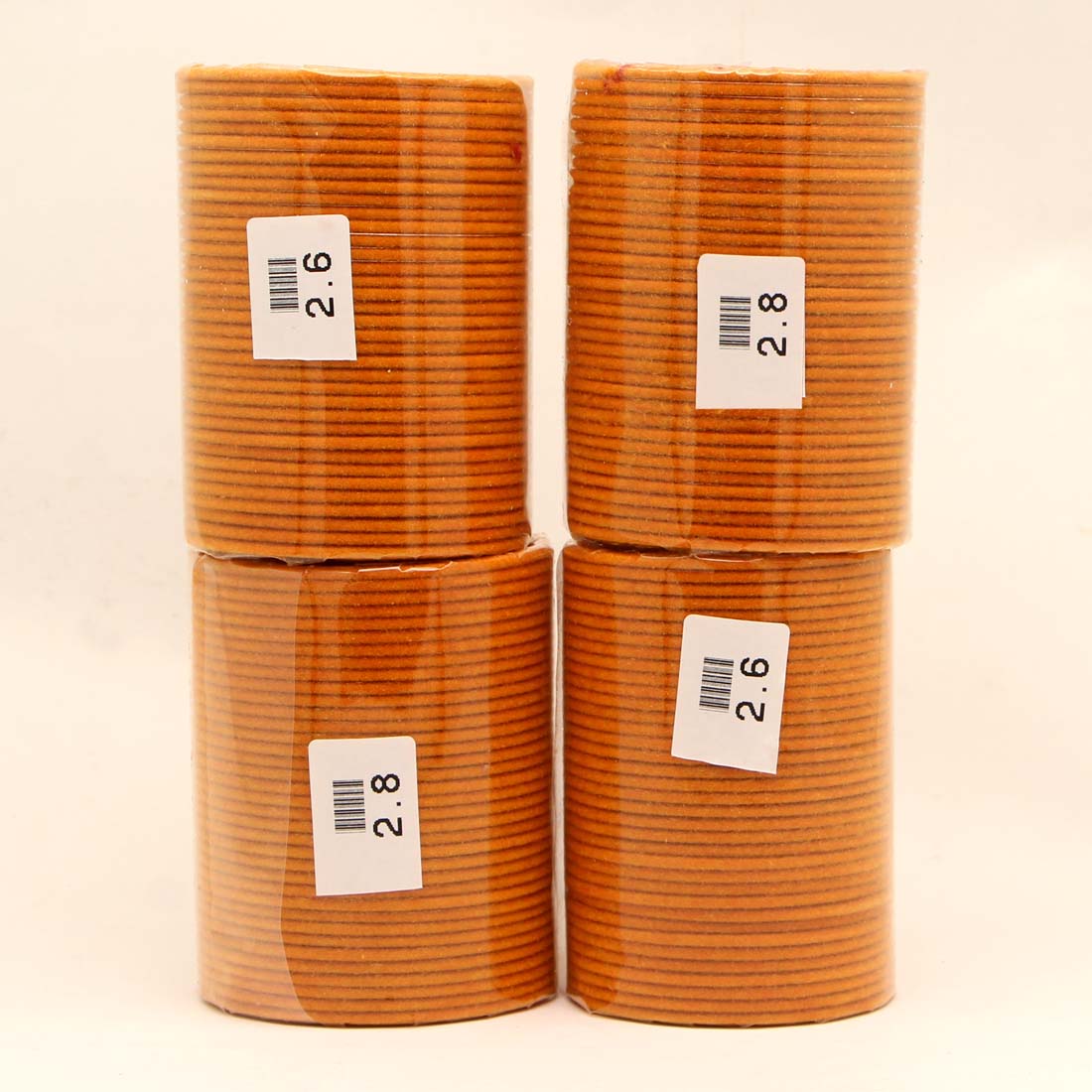 Haldi Color 4 Set Of Velvet Fashion Bangles Combo Size(2 Set Of 2.6, 2 Set Of 2.8) FB102CMB