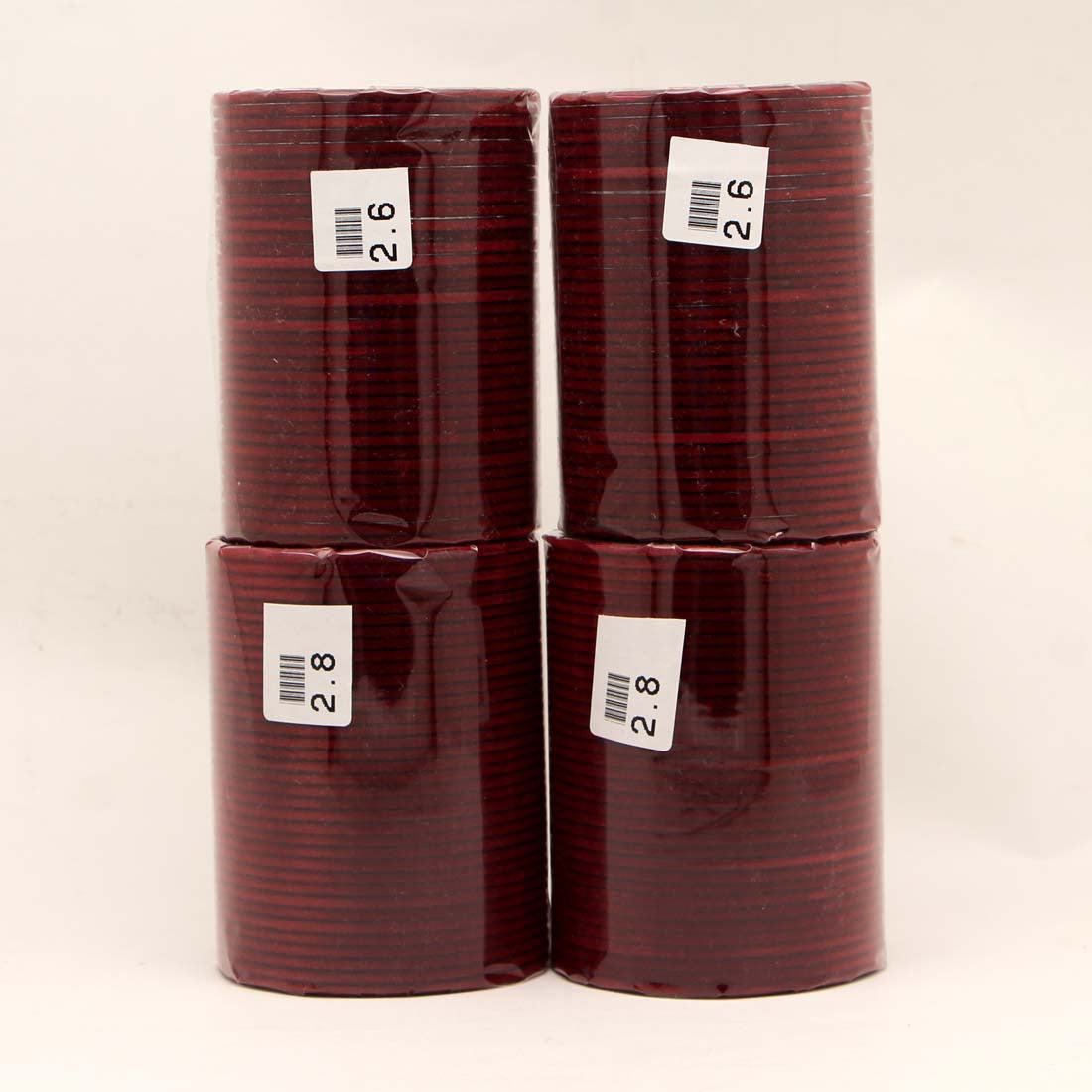 Maroon Color 4 Set Of Velvet Fashion Bangles Combo Size(2 Set Of 2.6, 2 Set Of 2.8) FB130CMB