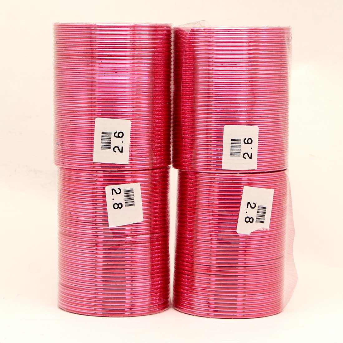 Light Gajari Color 4 Set Of Fashion Bangles Combo Size(2 Set Of 2.6, 2 Set Of 2.8) FB137CMB