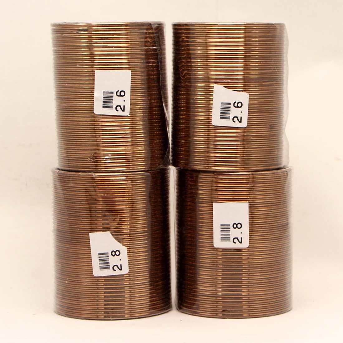 Brown Color 4 Set Of Fashion Bangles Combo Size(2 Set Of 2.6, 2 Set Of 2.8) FB142CMB