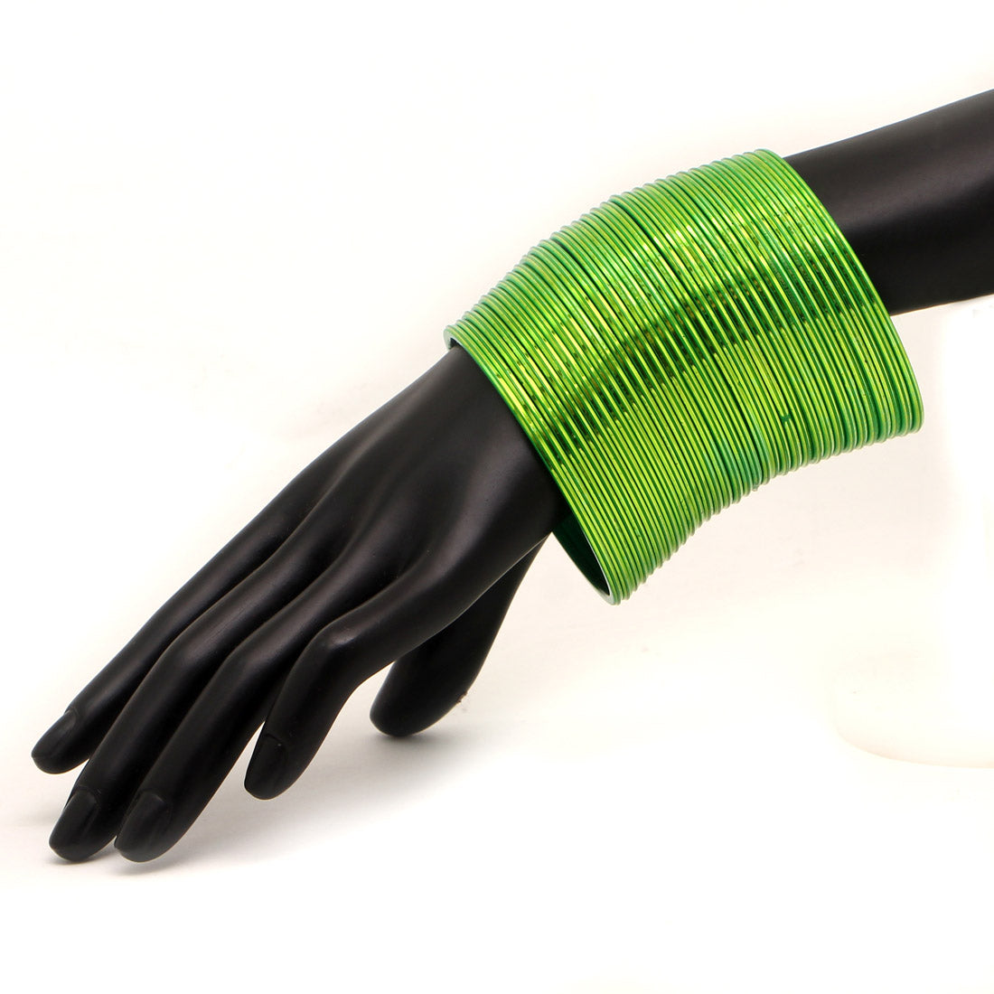 Parrot Green Color 4 Set Of Fashion Bangles Combo Size(2 Set Of 2.6, 2 Set Of 2.8) FB152CMB
