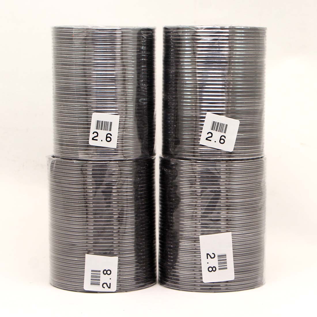 Grey Color 4 Set Of Fashion Bangles Combo Size(2 Set Of 2.6, 2 Set Of 2.8) FB159CMB