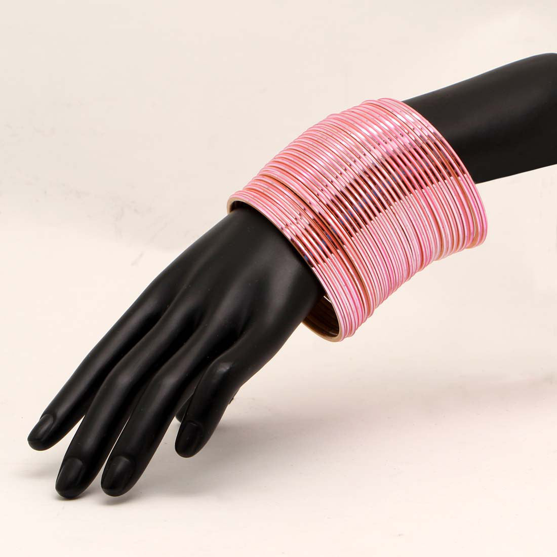 Peach Color 4 Set Of Fashion Bangles Combo Size(2 Set Of 2.6, 2 Set Of 2.8) FB161CMB