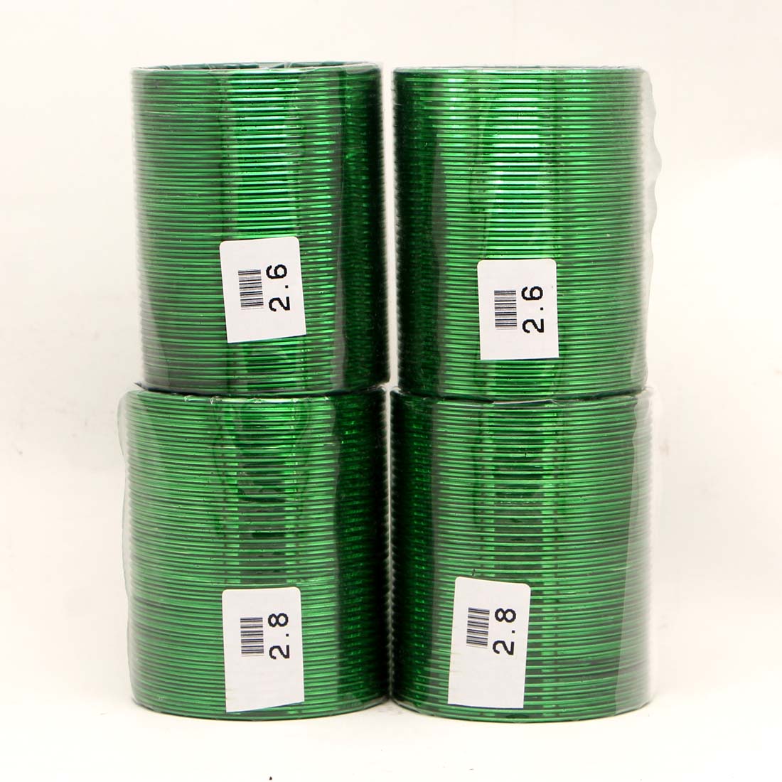 Green Color 4 Set Of Fashion Bangles Combo Size(2 Set Of 2.6, 2 Set Of 2.8) FB163CMB