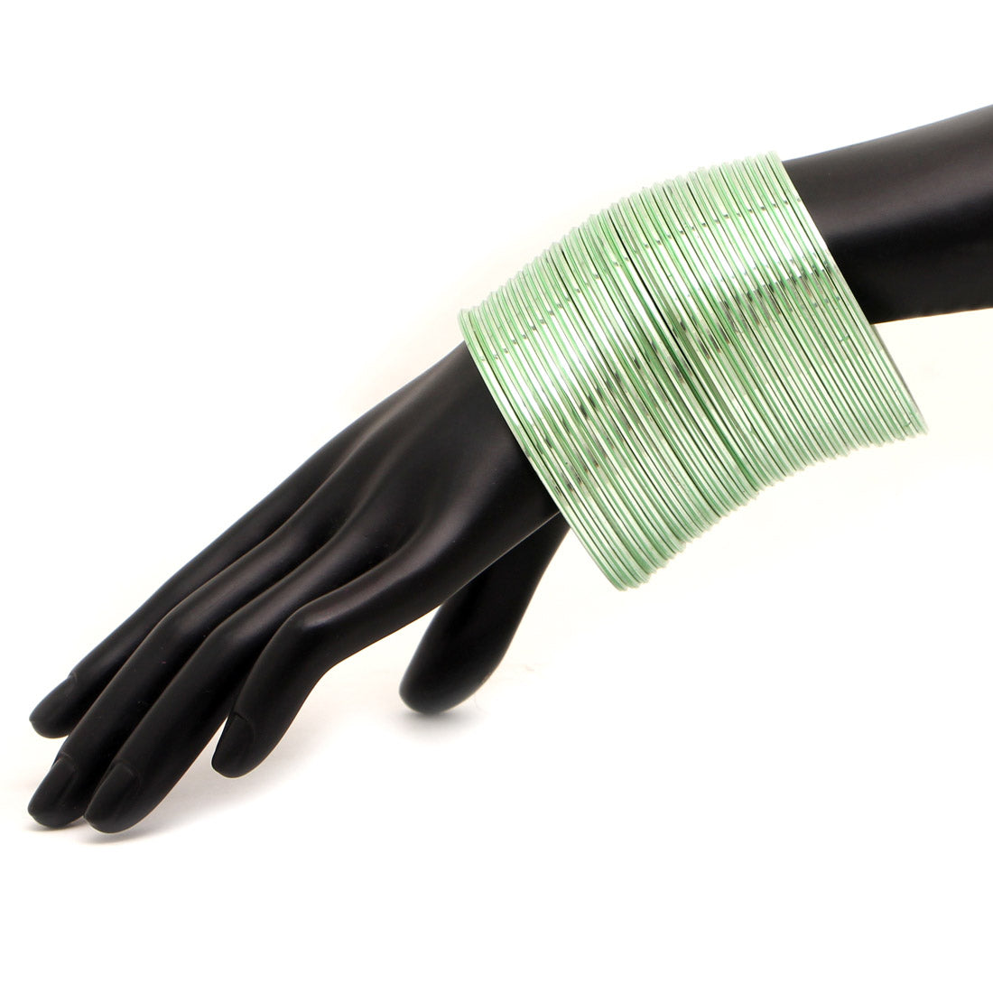 Pista Green Color 4 Set Of Fashion Bangles Combo Size(2 Set Of 2.6, 2 Set Of 2.8) FB164CMB