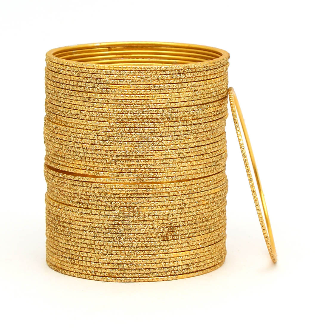 Gold Color 2 Set Of Fashion Bangles Combo Size: 2.10 (FB251CMB)