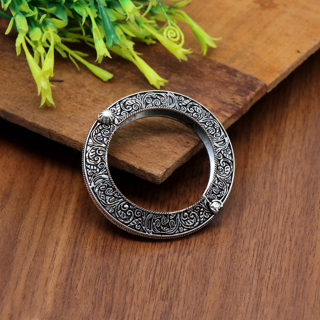 Silver Color Oxidised Bracelet (GSB159SLV)