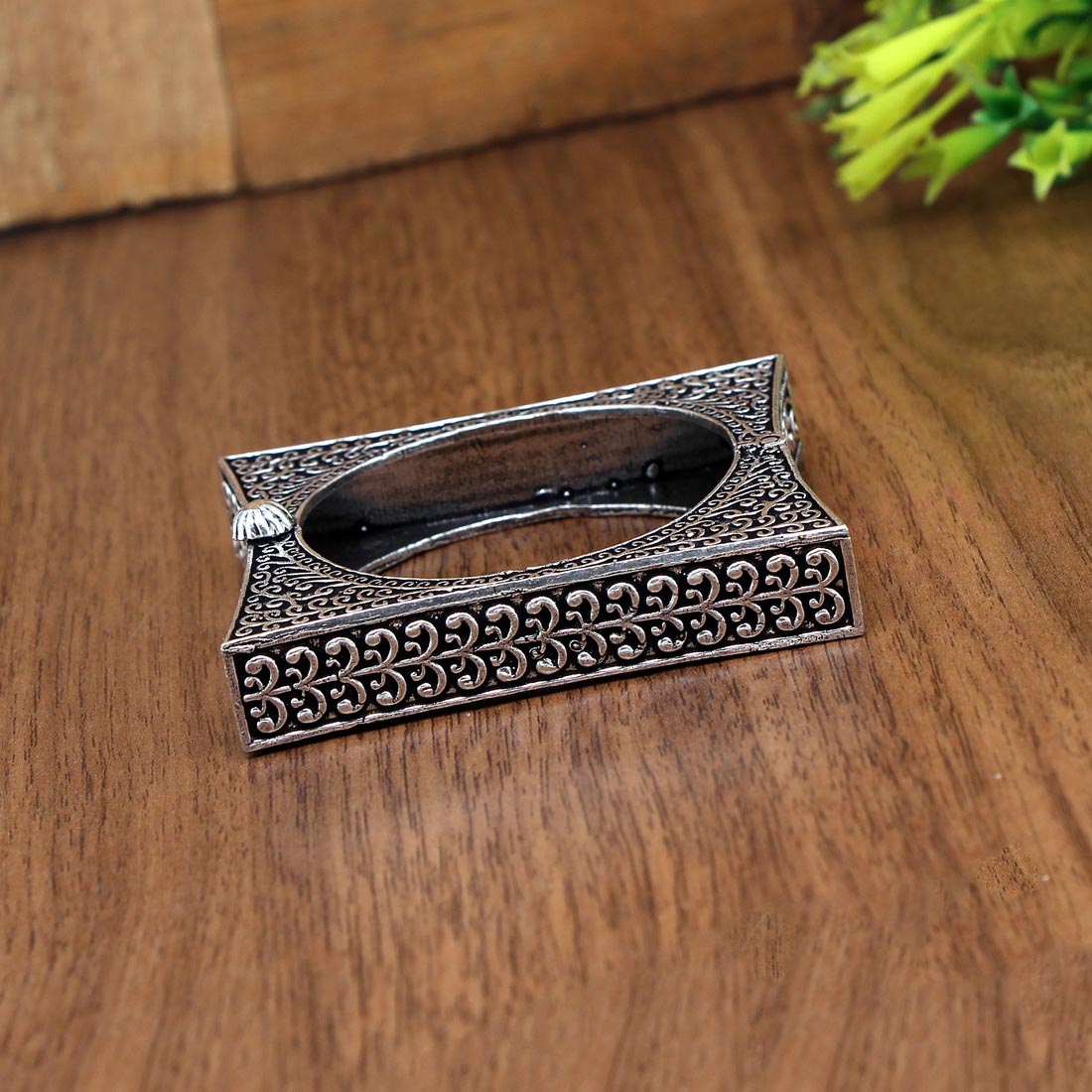Silver Color Oxidised Bracelet (GSB165SLV)