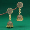 Gold Color Big Size Jhumka Oxidised Earrings (GSE2840GLD)