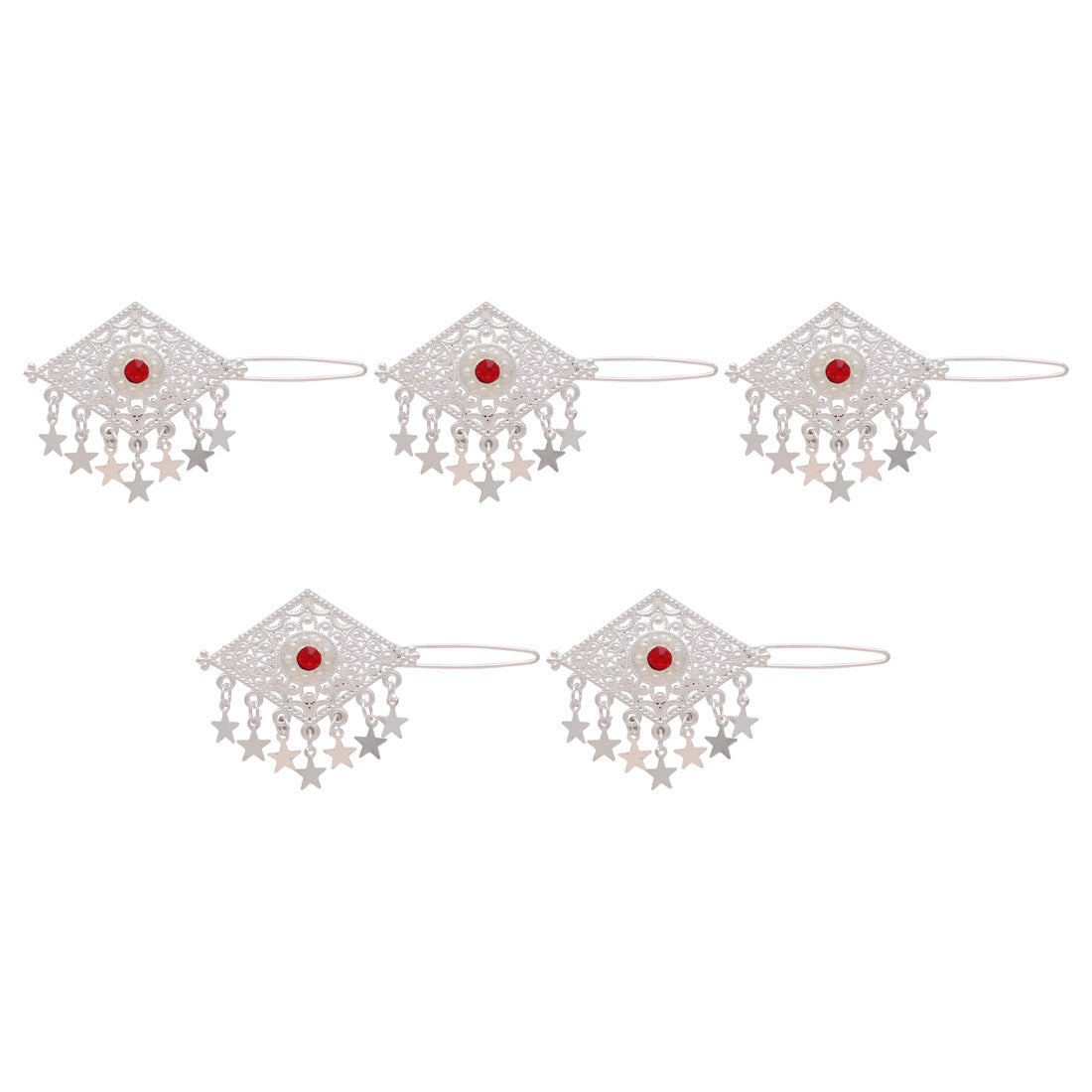 Maroon Color 5 Pieces Hair Pin (HRPCMB242)