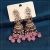 Pink Color Kundan Earrings (KDE864PNK)
