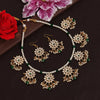 Green Color Kundan Necklace Set (KN1346GRN)