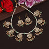 Pista Green Color Kundan Necklace Set (KN1346PGRN)