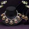 Pink Color Kundan Necklace Set (KN1346PNK)