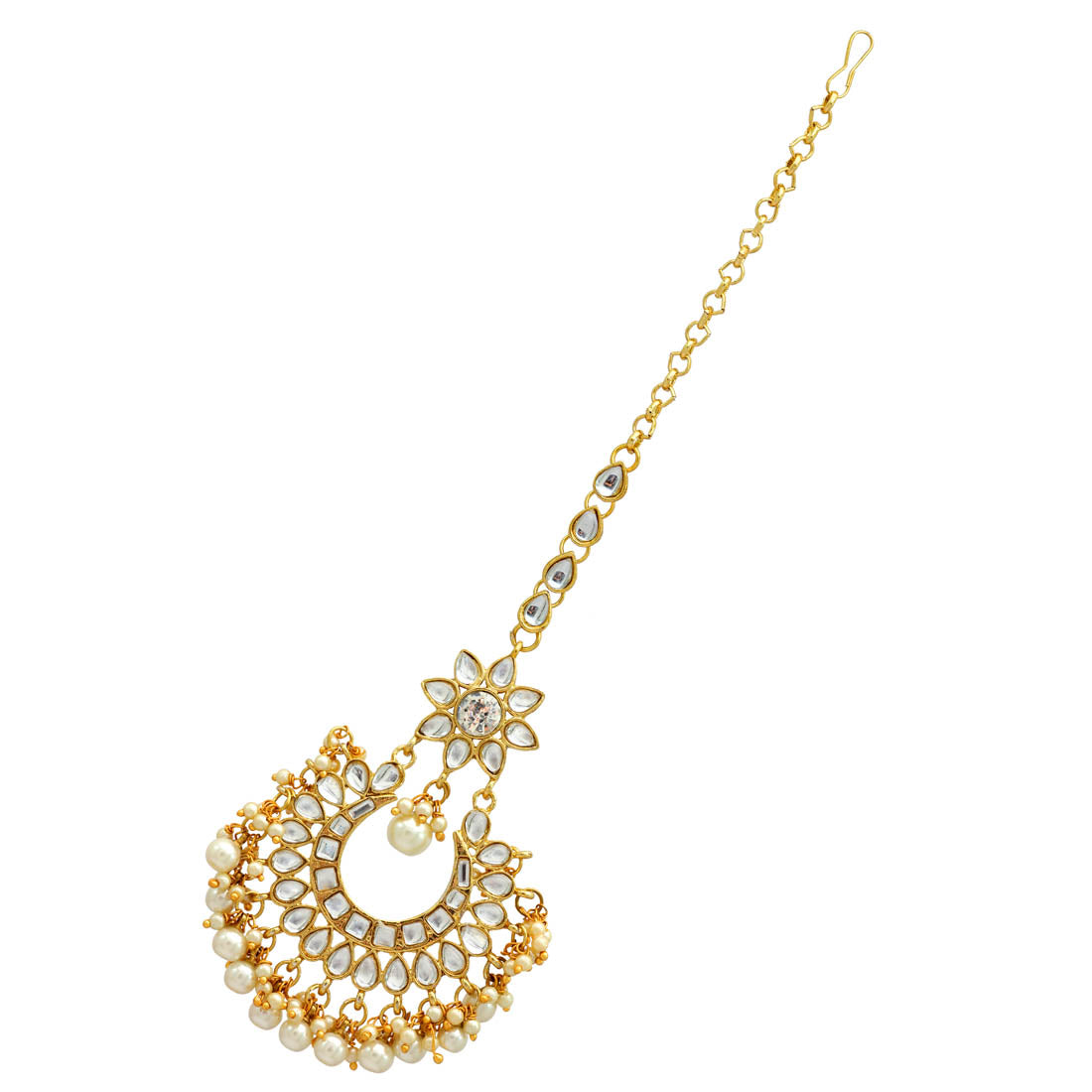 White Color Kundan Necklace Set (KN141WHT)