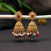 Rani & Green Color Matte Gold Earrings (MGE267RNIGRN)