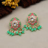 Parrot Green Color Mint Meena Earrings (MNTE457PGRN)