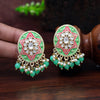 Parrot Green Color Mint Meena Earrings (MNTE457PGRN)