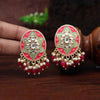 Rani Color Mint Meena Earrings (MNTE457RNI)