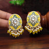 Yellow Color Mint Meena Earrings (MNTE457YLW)