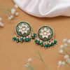 Green Color Mint Meena Earrings (MNTE459GRN)
