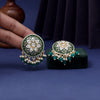 Green Color Mint Meena Earrings (MNTE459GRN)