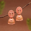 Peach Color Oxidised Mint Meena Earrings (MNTE479PCH)