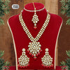 Red Color Mirror Kundan Necklace Set (MRN103RED)