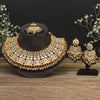 Black Color Kundan Mirror Necklaces Set (MRN115BLK)