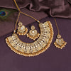 Gold Color Kundan Mirror Necklaces Set (MRN115GLD)