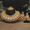 Peach Color Kundan Mirror Necklaces Set (MRN115PCH)