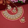 Pink Color Kundan Mirror Necklaces Set (MRN115PNK)
