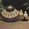 Pink Color Kundan Mirror Necklaces Set (MRN117PNK)