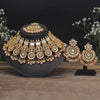Pink Color Kundan Mirror Necklaces Set (MRN119PNK)