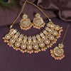 Pink Color Kundan Mirror Necklaces Set (MRN119PNK)