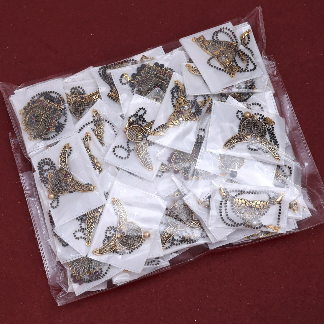 100 Pieces Mangalsutra Assorted Color And Design Combo (MS177CMB)