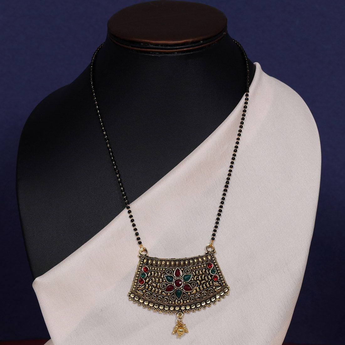 Maroon & Green Color Mangalsutra (MS289MG)