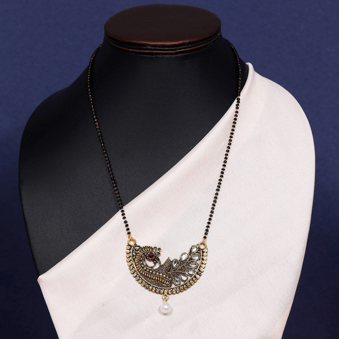 White Color Mangalsutra (MS292WHT)