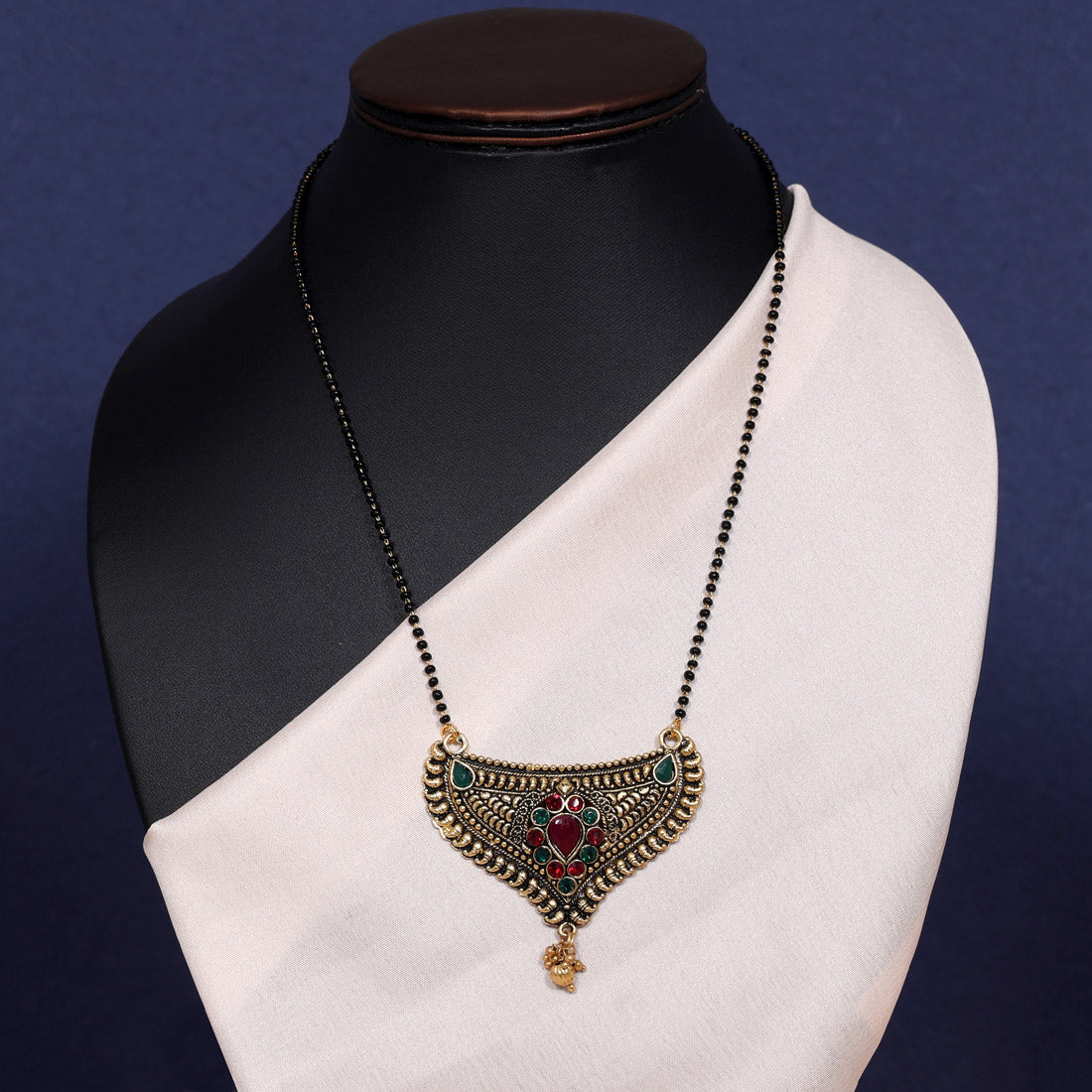 Maroon & Green Color Mangalsutra (MS294MG)
