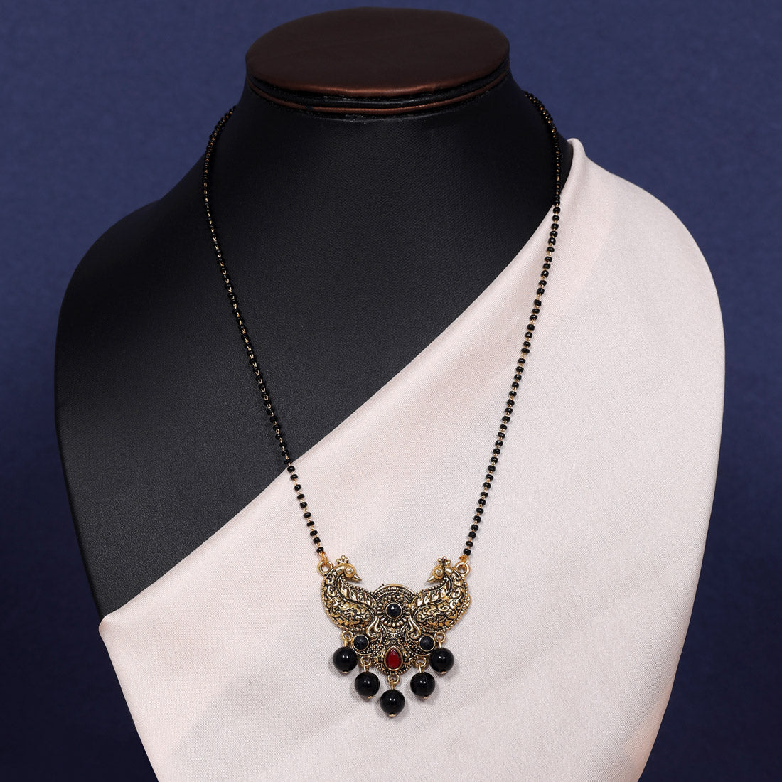 Black Color Mangalsutra (MS297BLK)
