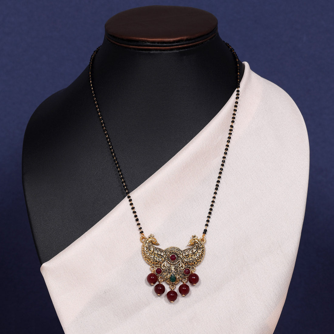 Maroon & Green Color Mangalsutra (MS297MG)
