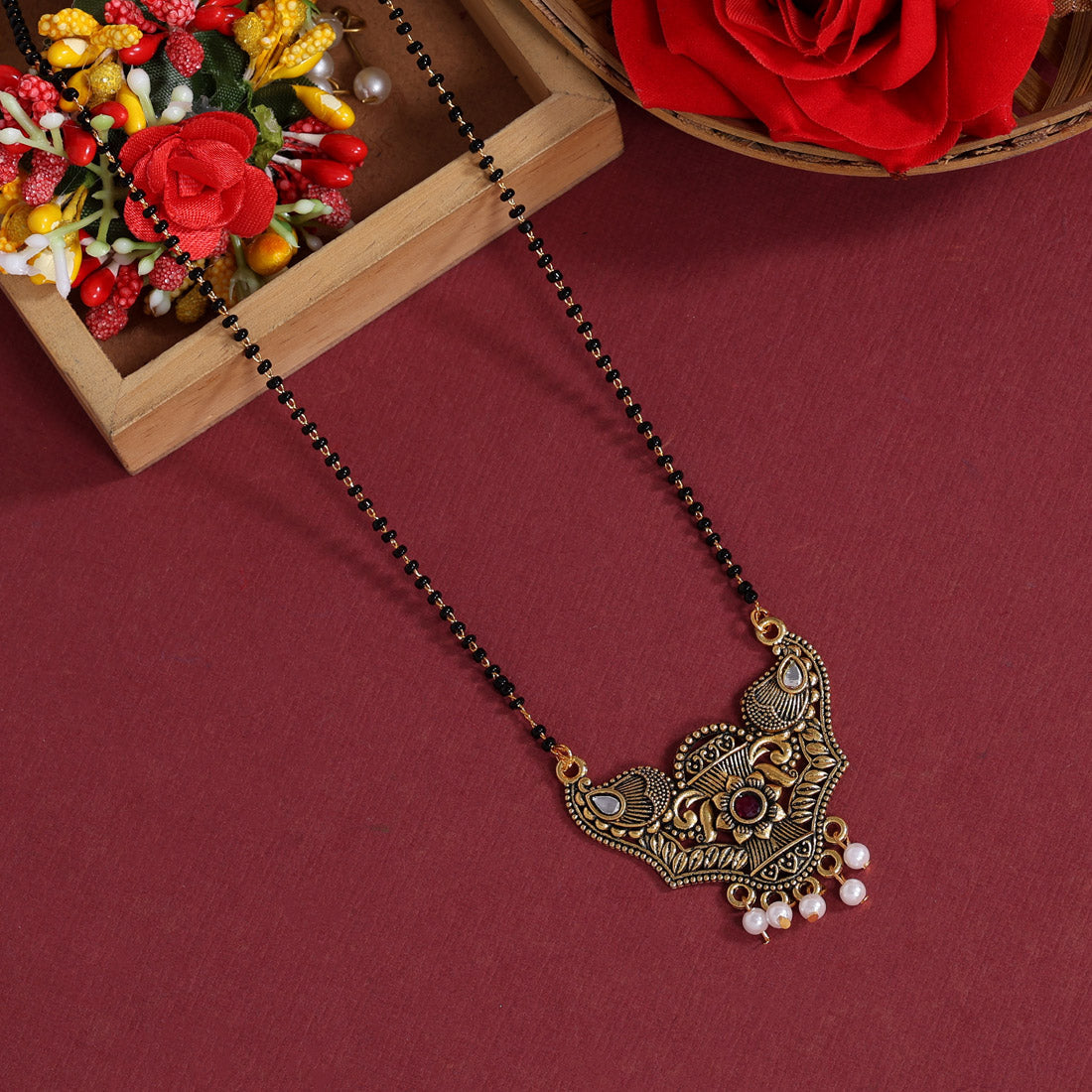 White Color Mangalsutra (MS302WHT)